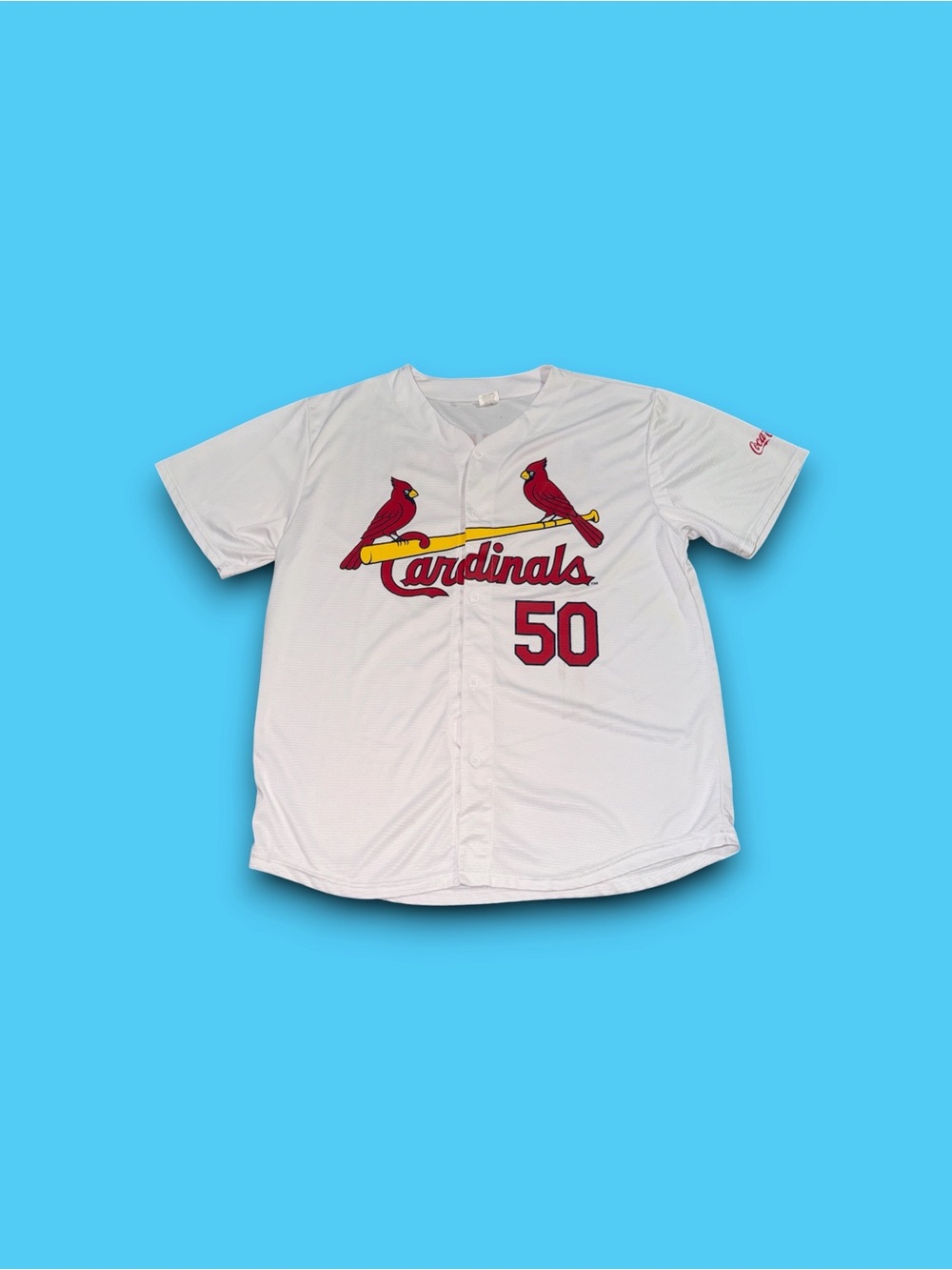 St. Louis Cardinals Adam Wainwright SGA MLB baseball jersey white mens XL